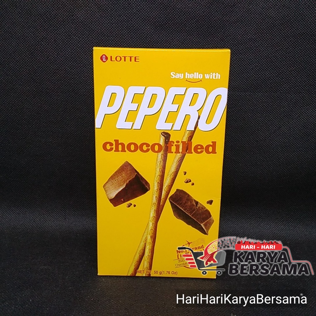 

BISKUIT LOTTE PEPERO STICK CHOCO FILLED 50GR