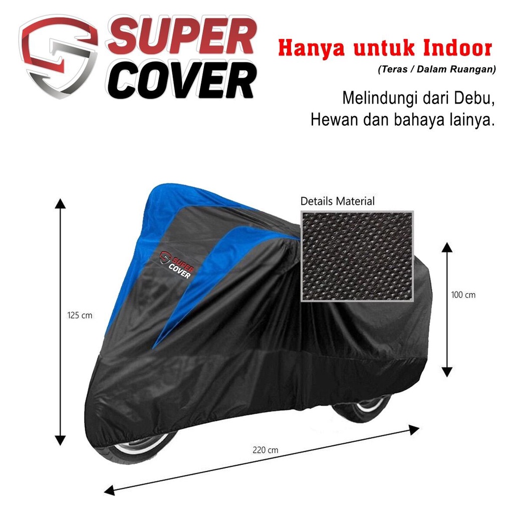 

Sarung Motor SuperCover Cover Body Motor Nmax PCX Aerox Vario Lexi Beat Mio Scoopy Vespa Piagio KLX CRV