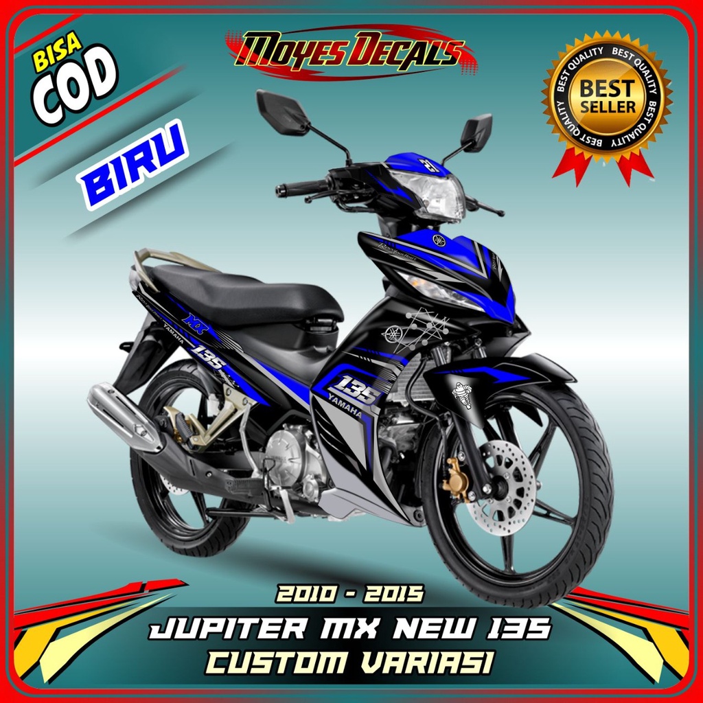 Decal stiker jupiter mx new 135 - decal jupiter mx 135 new full body biru - spec C