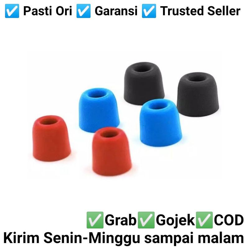 KZ Premium Eartips Memory Foam 3 Pair (3 Pasang) Noise Isolating Comfortable for KZ ZSN Pro X EDX
