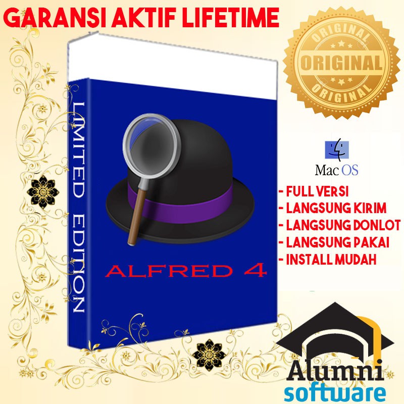 [FULL VERSION] Alfred 4 Mac Utility App LIFETIME - GARANSI AKTIVASI