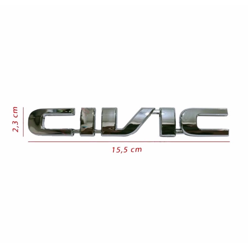 Emblem mobil tulisan civic 2001-2005