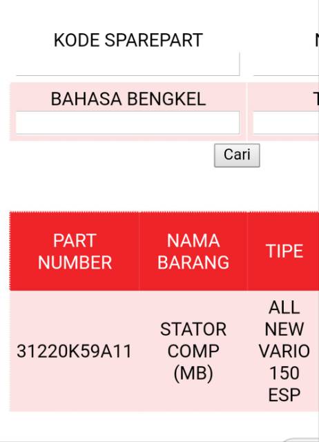 statorcomp vario 150  sensor ckp spul vario 150 set 31220-K59-A11 asli HGP