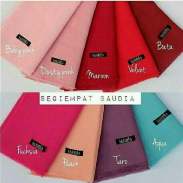 Khimar katun rawis  original / segi empat square rawis JILBAB SIMPLE KHIMAR SEKOLAH SAUDIA