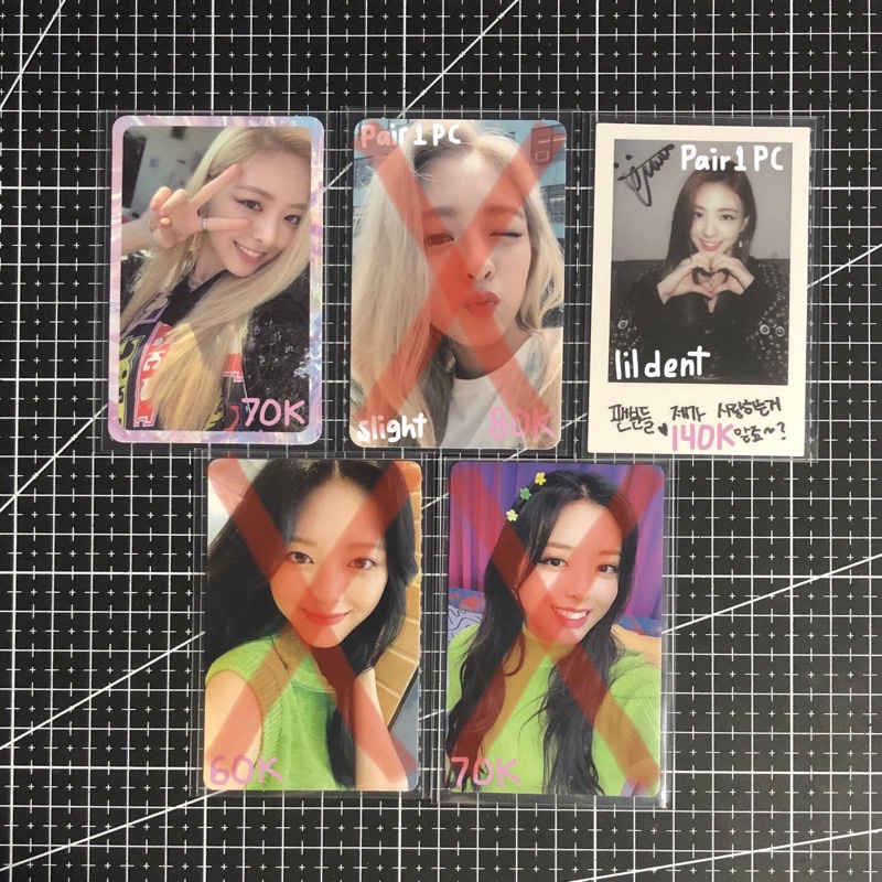 PHOTOCARD PC YUNA ITZY ICY POUT POLA POLAROID BORDER PEACE NBD NO BAD DAYS AUGUST