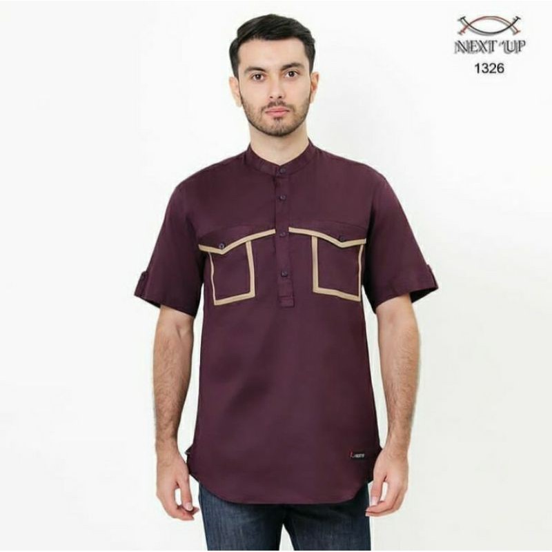 baju koko lengan pendek-sizeS