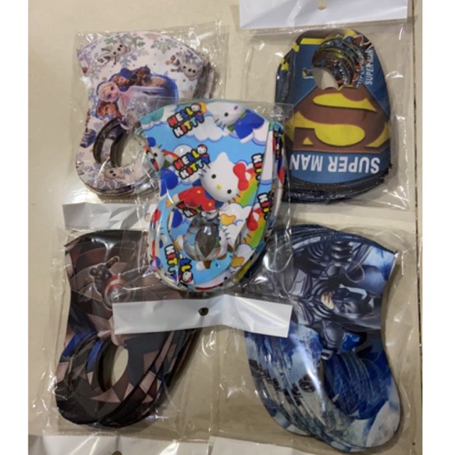 Grosiran Masker Scuba karakter anak Import Korea Motif Printing Asli