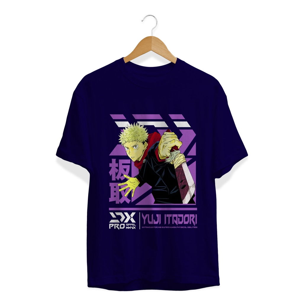 T-SHIRT KAOS ANIME YUJI ITADORI JUJUTSU KAISEN ITADORI YUUJI ANIME MANGA
