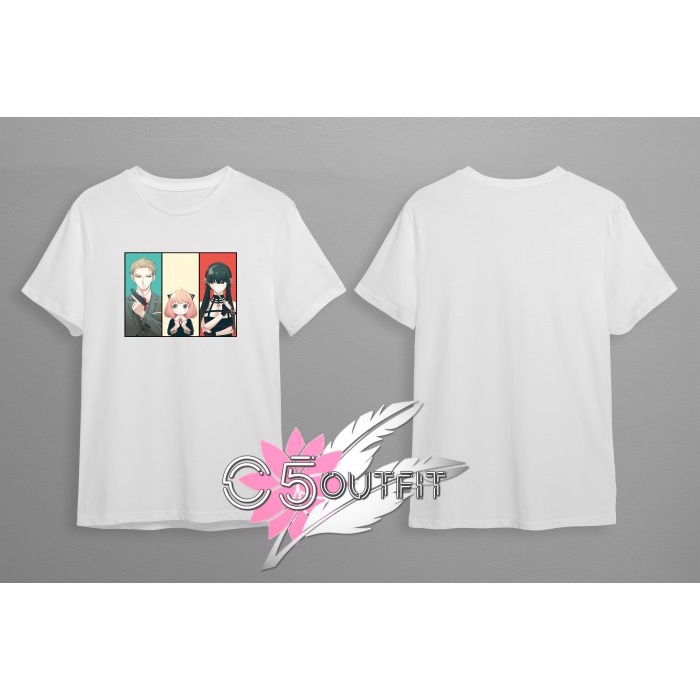 KAOS SPY X FAMILY KELUARGA FORGER ANYA YOR LOID FORGER - BAJU ANIME SPY X FAMILY FORGER