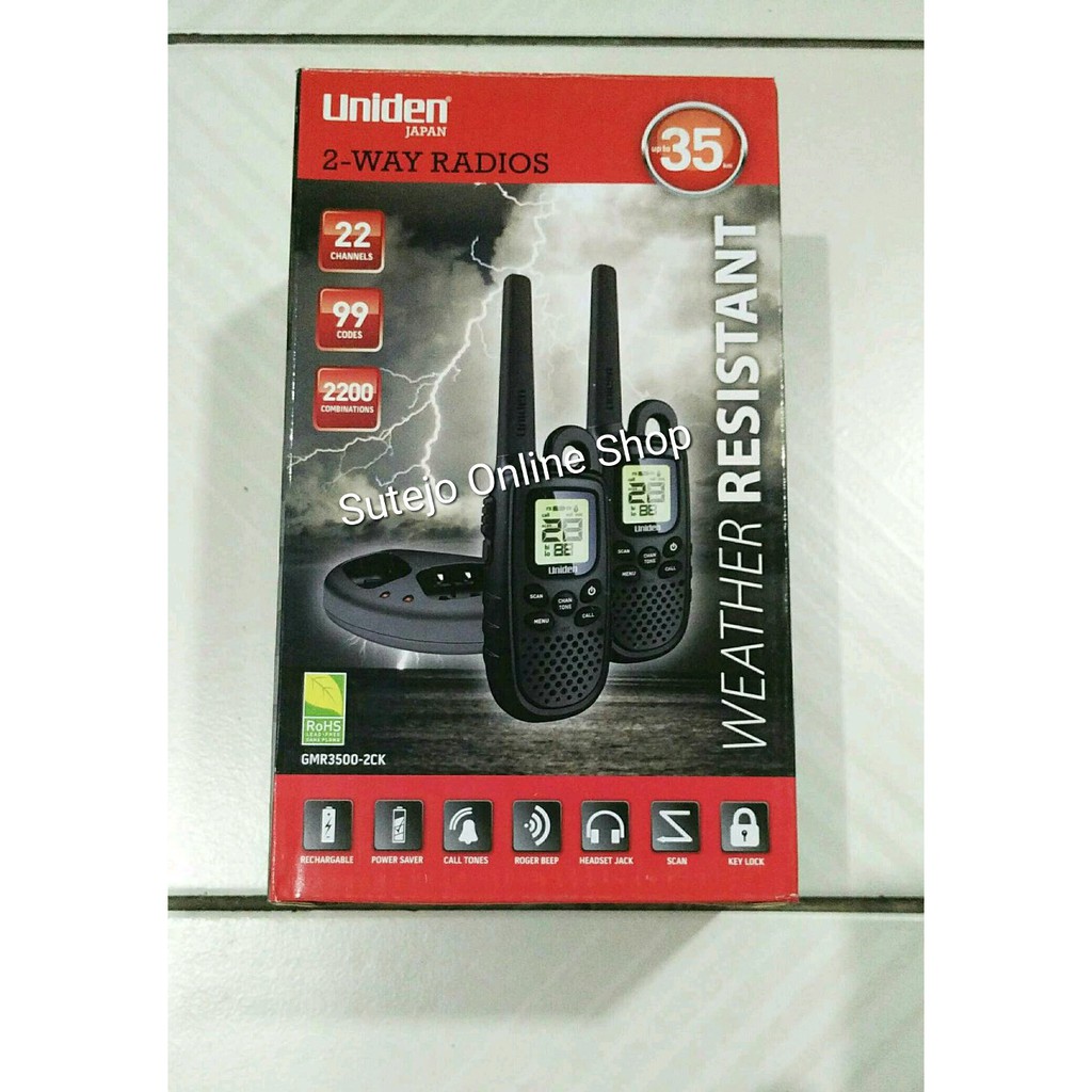 Uniden GMR3500   GMR3500 2CK   GMR 3500  Walky Talky Berkualitas