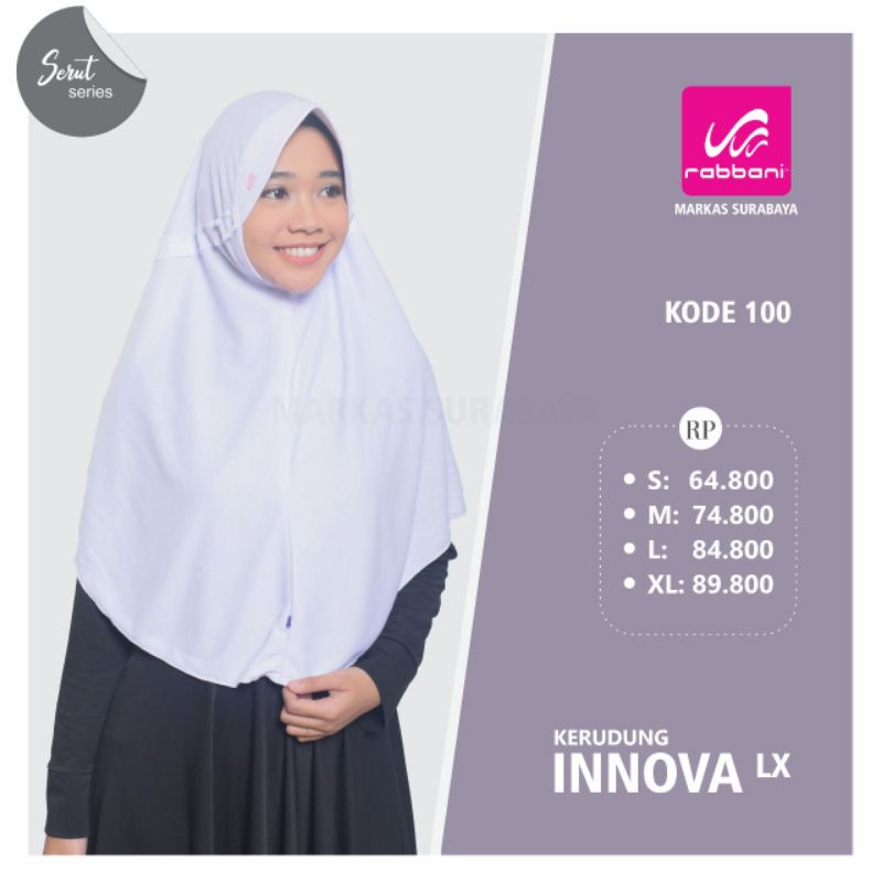 Kerudung Rabbani Ori Hijab Instan Sekolah Rabbani Innova Lx