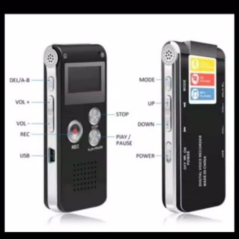 Portable Digital Audio Voice Recorder Recording USB Alat rekam Suara