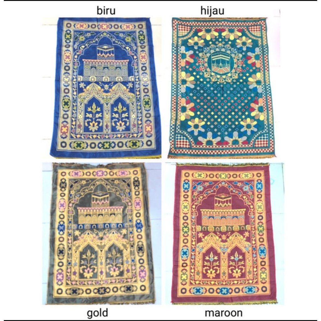 sajadah alkoyum plus tasbih/sajadah cantik oleh-oleh haji plus tasbih/bisa COD