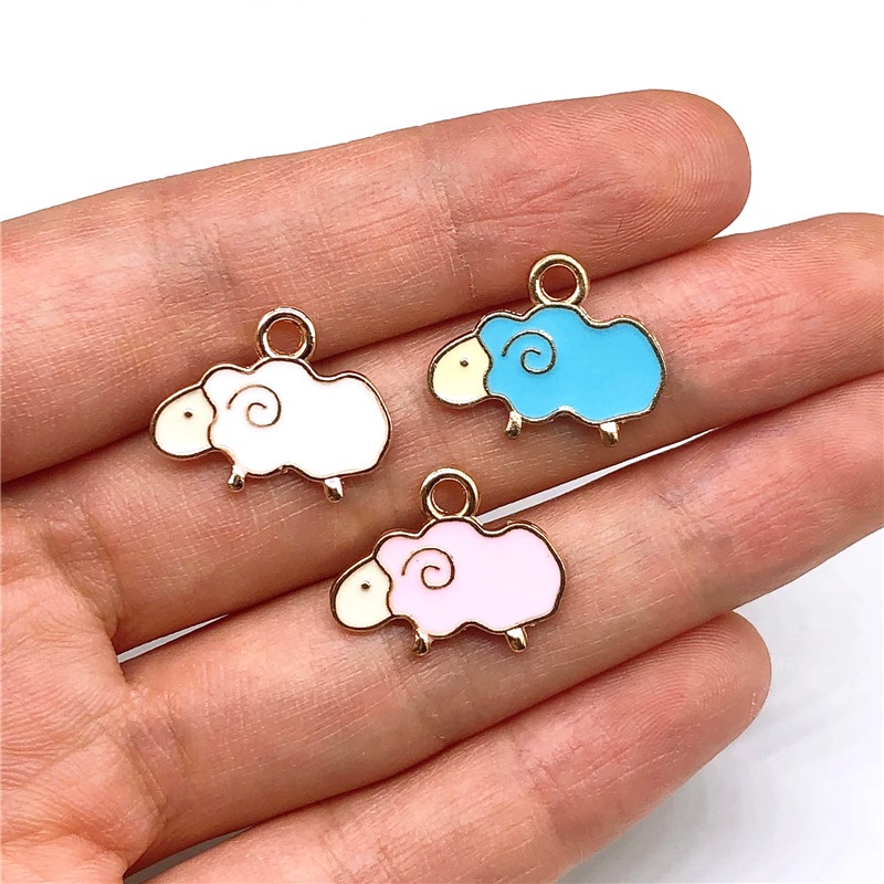 4pcs Charms Bentuk Domba Bahan Alloy Untuk Membuat Perhiasan Diy