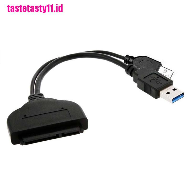 Adapter Konektor Hard Disk Drive SSD USB 3.0 Ke SATA 22 Pin 2.5 Inch
