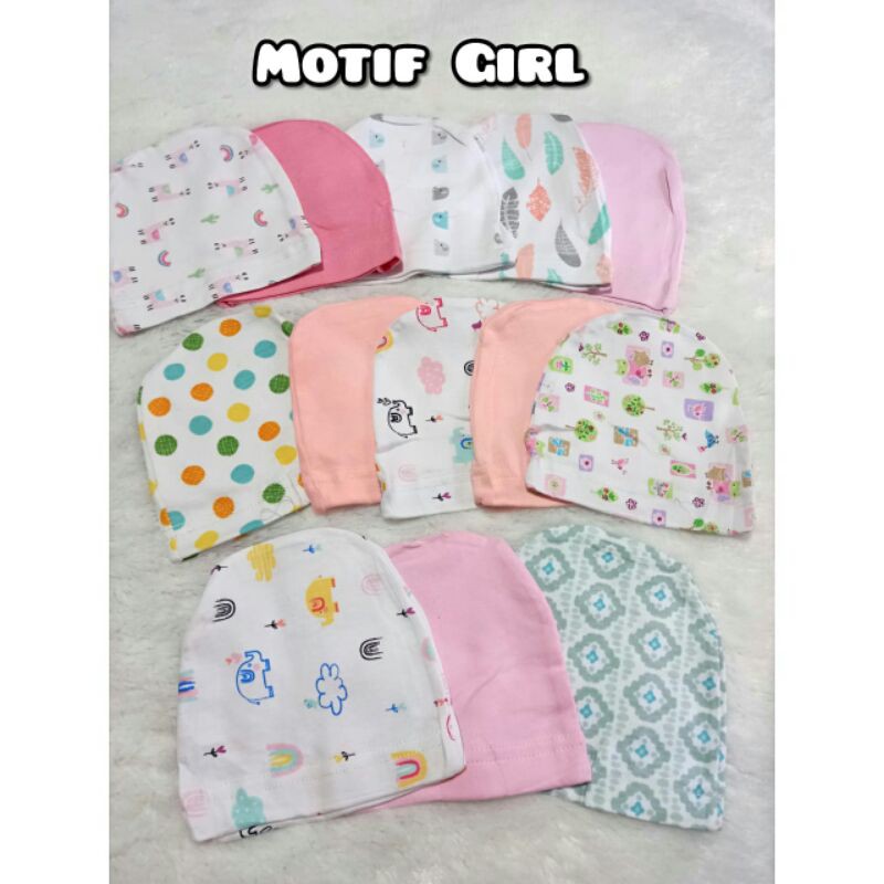 2 Pcs Topi Bayi Import SALE Bahan Cotton Adem