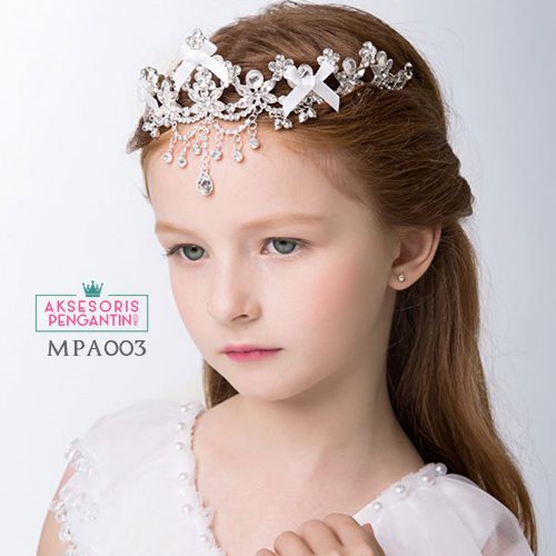 (BEST SELLER) AKSESORIS CROWN MAHKOTA PESTA WEDDING ANAK MODERN MPA003