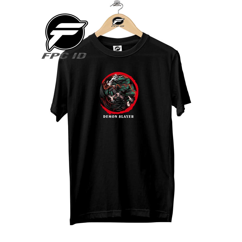 Kaos Distro Anime Demon Slayer 037 Cotton Combed 30s Baju Atasan Pria T Shirt Wanita Jumbo Pilihan Favorit Fpc Id