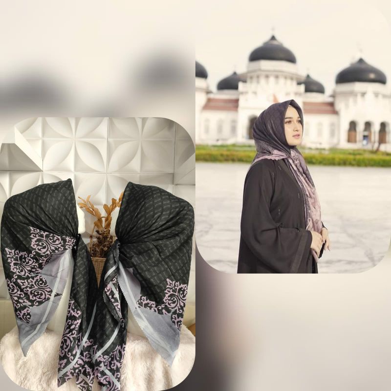 hijab voal segiempat motif like lasabelle