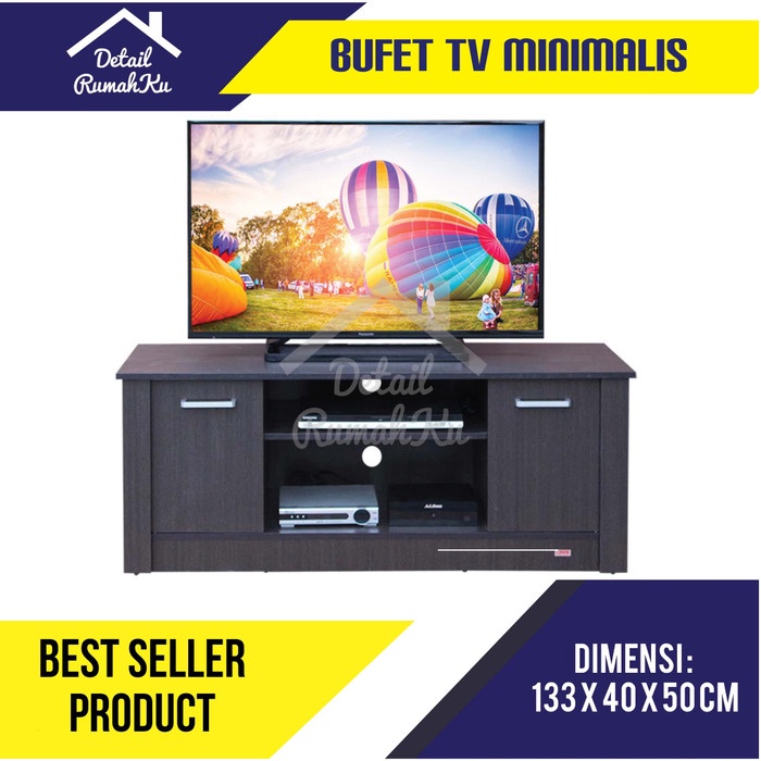 Meja Tv / Rak Tv Modern Minimalis Termurah Terbaik Hitam