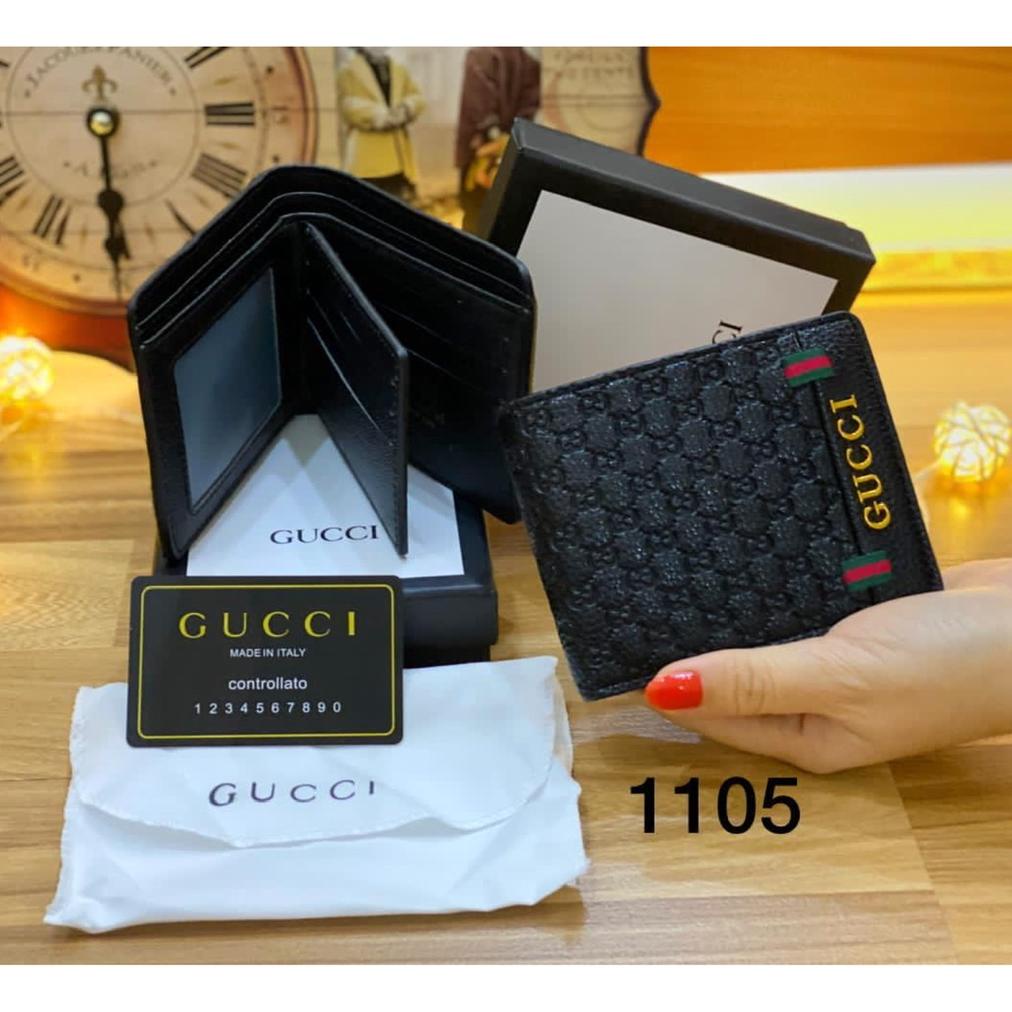 HOLLXMALL - SHOPEE.EXPRESS DOMPET PRIA 1101 ADA BOX SUPER PREMIUM LIPAT PENDEK KULIT IMPOR GUCCI L2