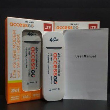 Modem WiFi Wingle USB AccessGo DM-A001 4G LTE 500Mbps UNLOCK ALL OPERATOR