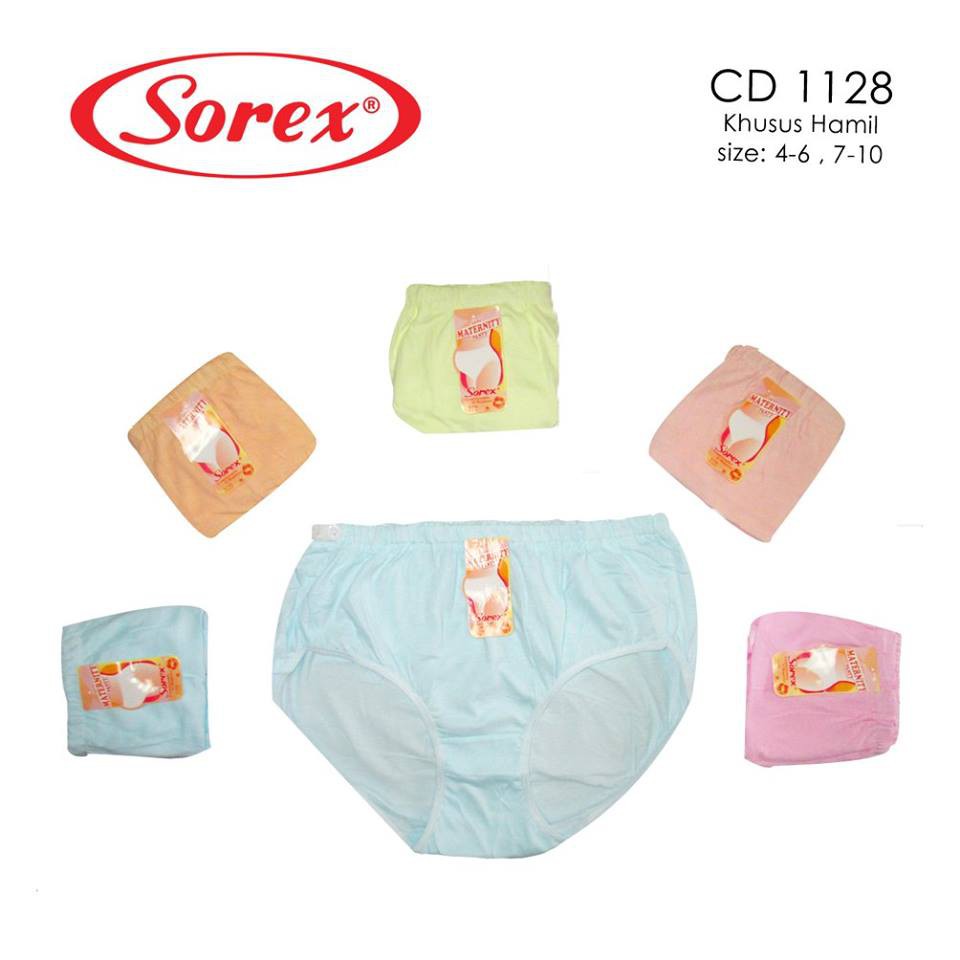 Celana Dalam Hamil Sorex Katun - Muat Sampai 9 Bulan - Maternity Pants - CD Hamil Katun Lembut