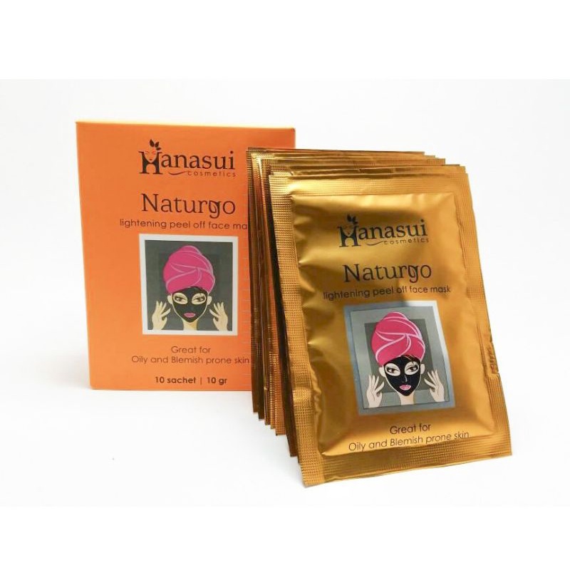 HANASUI NATURGO BPOM/ Masker Hanasui Naturgo Black