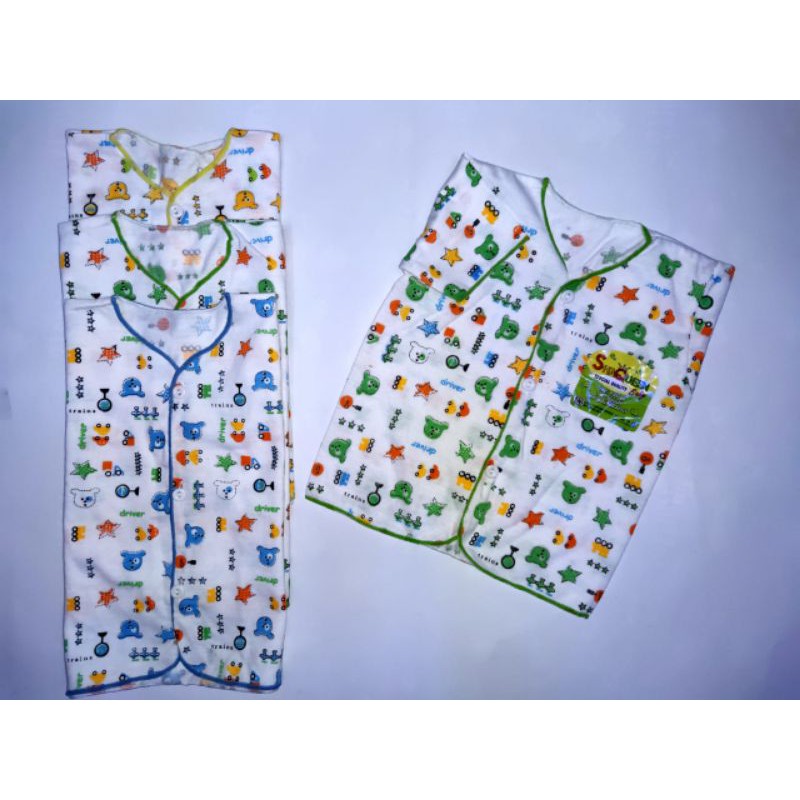 BAJU BAYI LENGAN PENDEK || 1/2 LUSIN || COD || SNI || PROMO