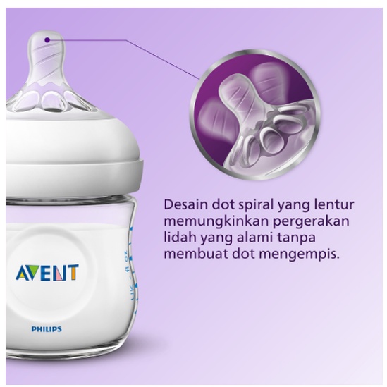 Avent Bottle Nat 125ml Single Pack SCF 690/13 - Botol Susu