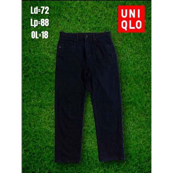 celana jeans uniqlo hitam