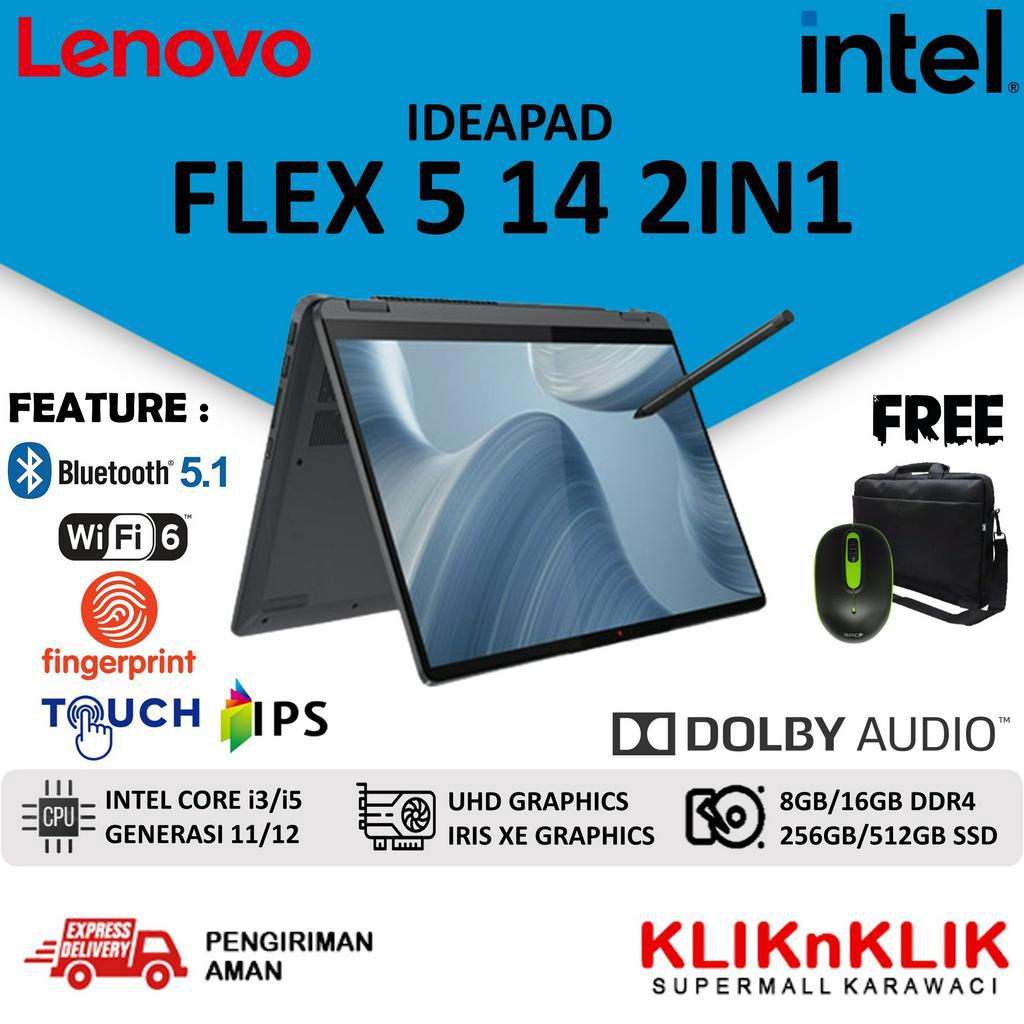 LENOVO IDEAPAD FLEX 5 i5 1135G7 RAM 16GB 512GB SSD 14 FHD IPS TOUCHSCREEN 2in1 WINDOWS 11