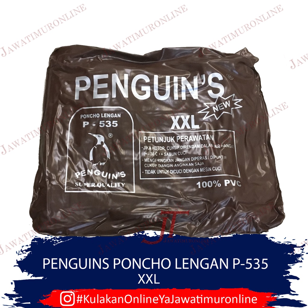 Jas Hujan Penguin Ponco Lengan P-535