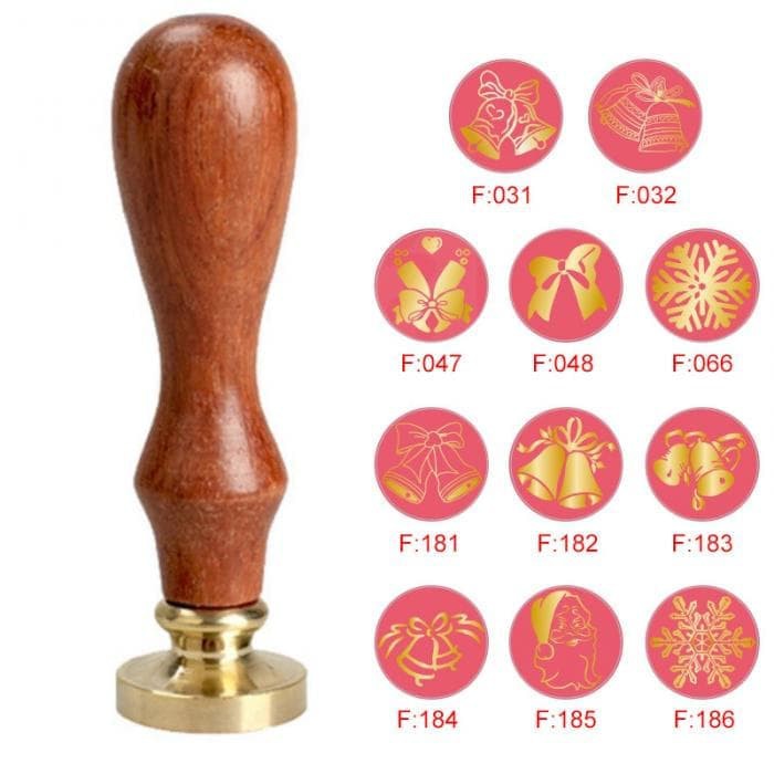 Sealing Wax Stamp with Wood Handle - Christmas Series