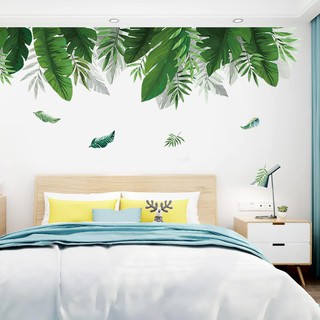 SKM WALLSTICKER STIKER DINDING MOTIF DAUN PALM PISANG SKM WALLSTICKER STIKER DINDING MOTIF DAUN PALM PISANG