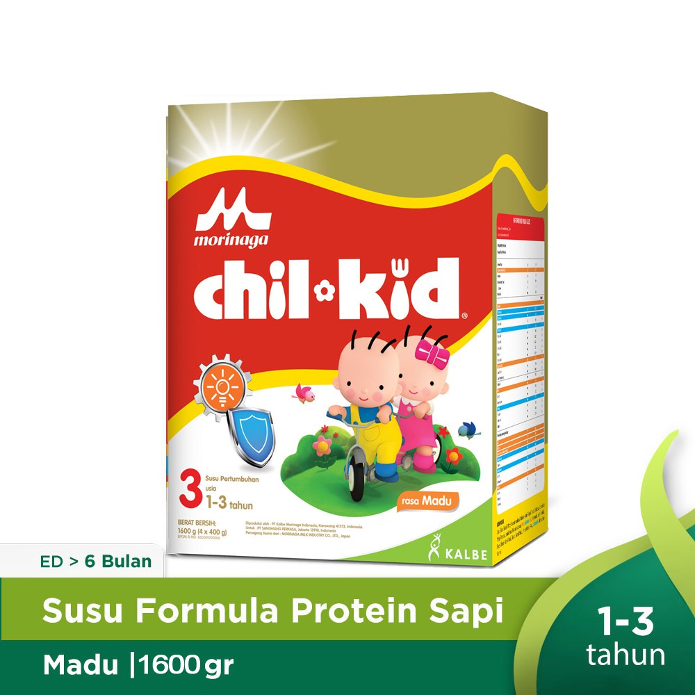 Morinaga Chil Kid Reguler Vanilla/Madu 1600 gr