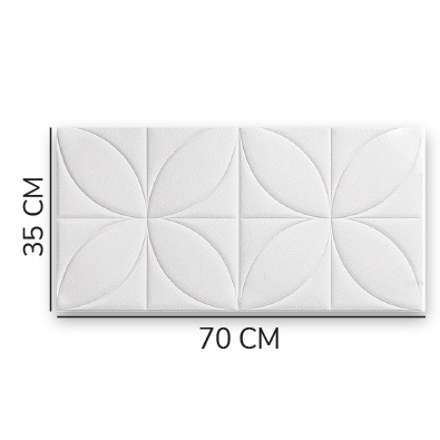 Murah Hemat Paket 10 Lembar Wallpaper Dinding 3D Foam Stiker Dinding Plafon Waterproof Kedap Suara-10 PCS SNFLO PTH 6MM