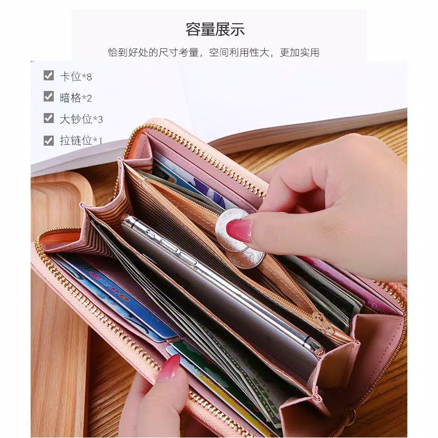 Dompet Wanita KC80 Dompet Panjang Wanita dompet murah real pic