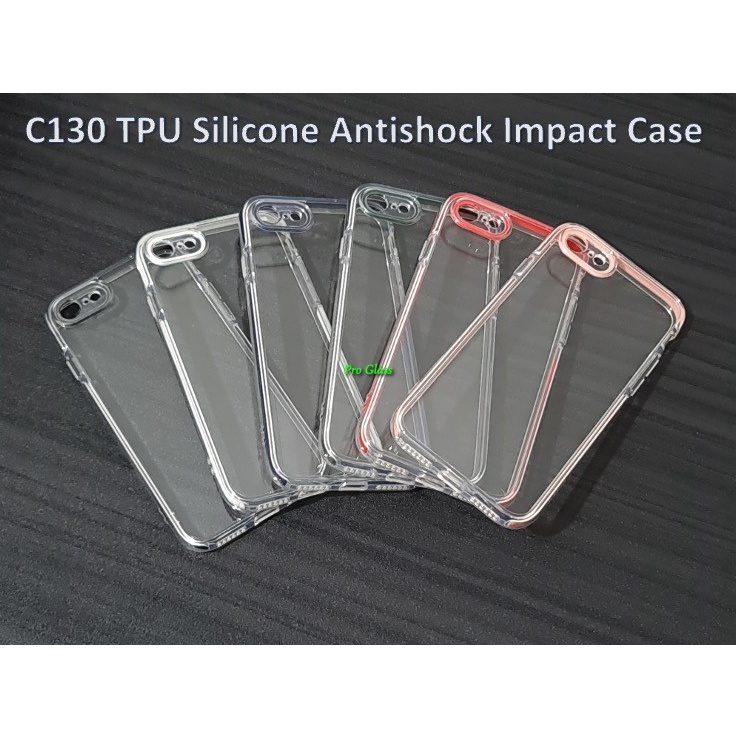 C130 Iphone 7 / 7+ / 8 / 8+ / X / XS / XR / XS MAX AntiShock Square Silicone Case