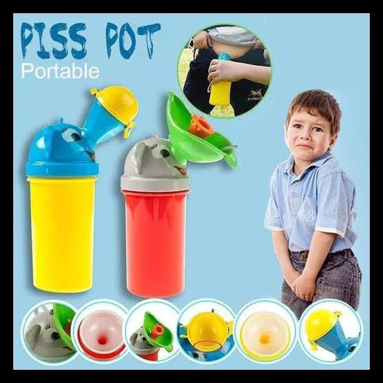 Baby Pispot Travel Anak Portable/Tempat Pipis Anak Botol