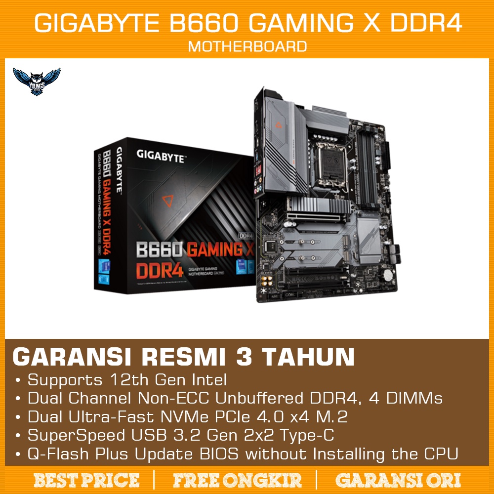 Gigabyte B660 GAMING X DDR4 | Motherboard Intel B660 LGA 1700 DDR4 ATX