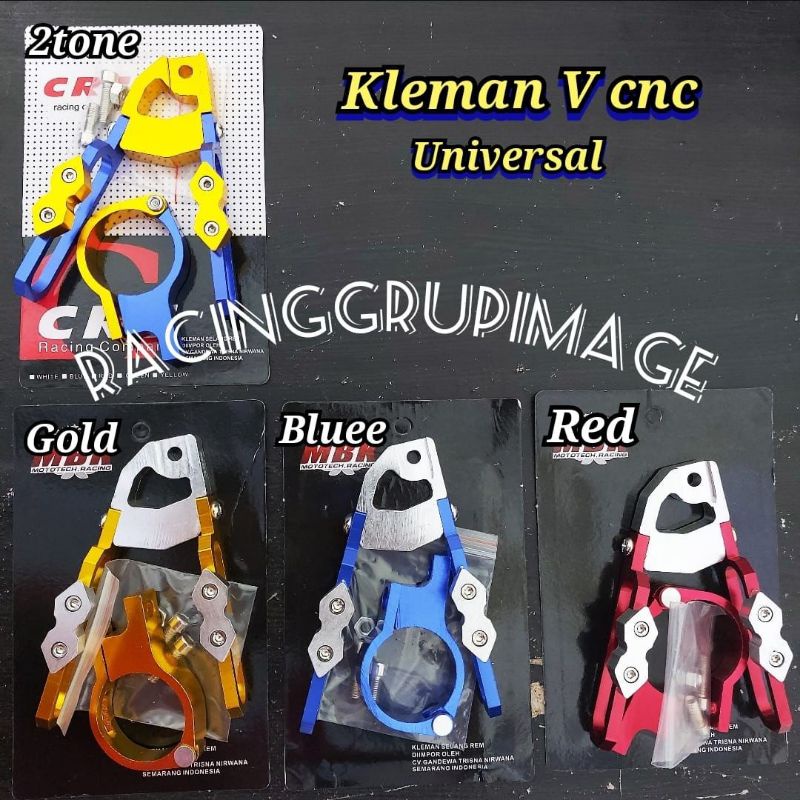 Kleman Selang Rem Depan / kleman V Cnc Warna Breket Slang Rem Depan Cnc Universal