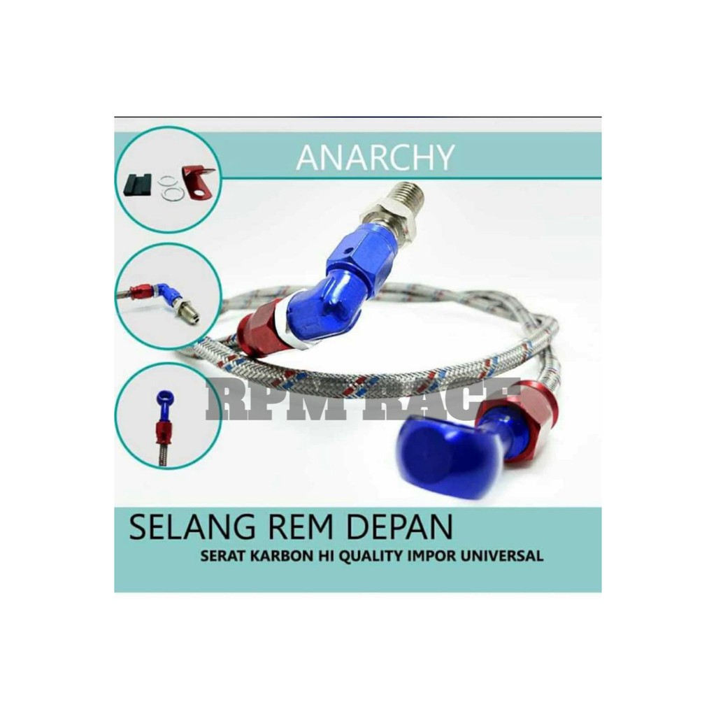 Kabel Selang Rem Depan Anarchy 95cm Kabel Selang Rem Variasi Non Psi