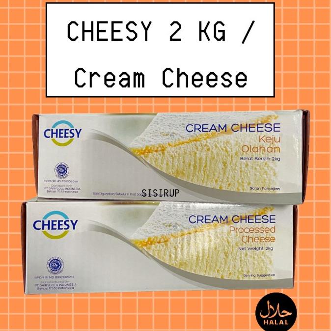 

(BISA COD) 2 KG Cream Cheese Cheesy 2 KG / Cream Cheese BERMUTU Kode 1265