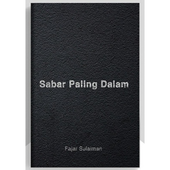 BUKU NOVEL SABAR PALING DALAM