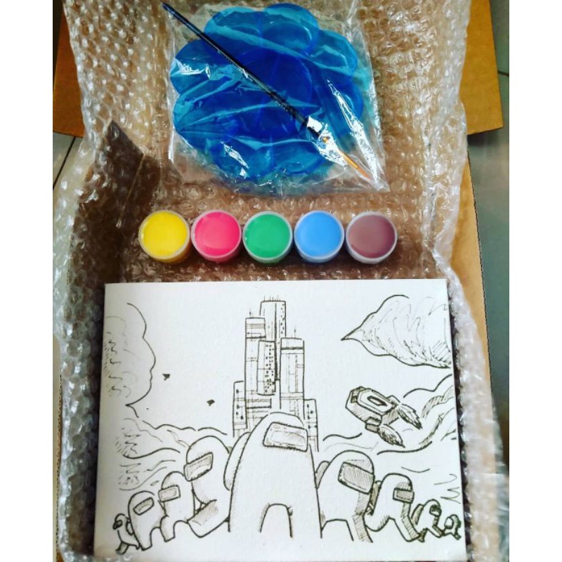 

paket mewarmai painting kit among us (a)