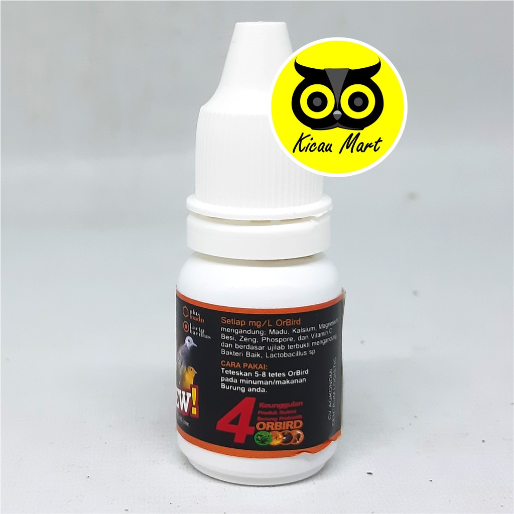 VITAMIN OBAT BURUNG MURAI LOVEBIRD KENARI NEW NUTRISI ORBIRD 10 ML PENAMBAH POWER GACOR VNWOKOR