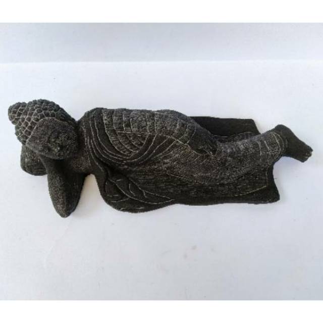 (BISA COD) PAJANGAN MINIATUR PATUNG DEWA BUDHA TIDUR 25x8 cm - DEKORASI RUMAH MURAH