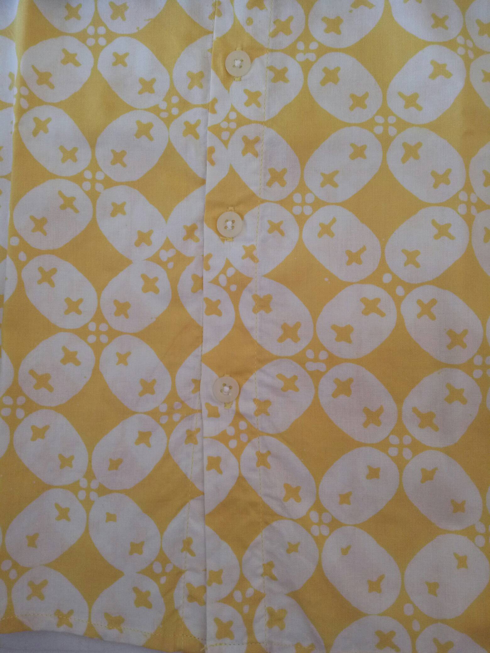 Pop Kidswear Kresna Batik Shirt - Batik Anak Kuning Cerah 1 Sampai 6 Tahun