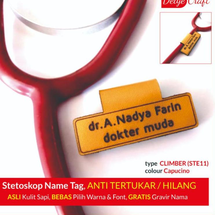

Lagi Tren.. NAME TAG STETOSKOP Stetotag Stetostag Custom Name Model Climber